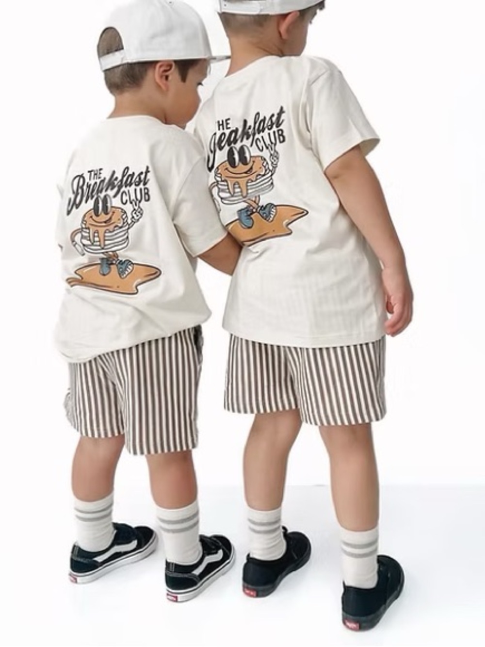 Cream "The Breakfast Club" Graphic Tee - Kids